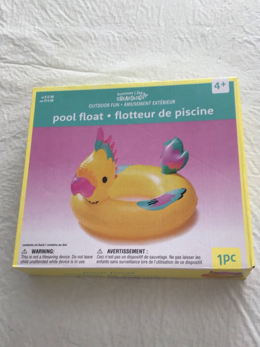 Summer Fun Yellow Parrot Pool Float by Creatology